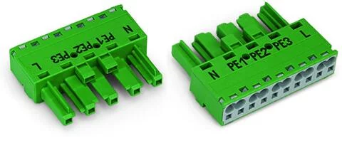 770-1325 - Socket; 5-pole; Cod. Q; 4,00 mm²; green