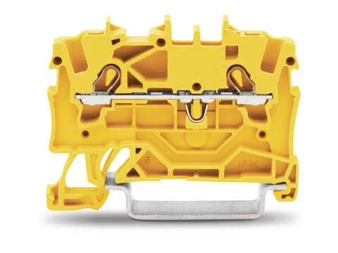 2001-1206 - TOPJOB®S feedthrough terminal block; rail mount; 2-conductor; 4.2 mm wide; yellow 2001-1206 - TOPJOB®S feedthrough terminal block; rail mount; 2-conductor; 4.2 mm wide; yellow