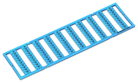 794-554/000-006 - WMB marking card; as card; MARKED; U/V (each 50x); stretchable 5 - 5.2 mm; Horizontal marking; snap-on type; blue 794-554/000-006 - WMB marking card; as card; MARKED; U/V (each 50x); stretchable 5 - 5.2 mm; Horizontal marking; snap-on type; blue