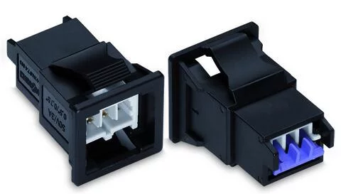 893-2032 - Snap-in plug; 2-pole; Cod. F; light gray