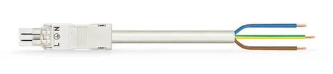 891-8993/106-402 - pre-assembled connecting cable; Eca; Socket/open-ended; 3-pole; Cod. A; H05VV-F 3G 1.5 mm²; 4 m; 1,50 mm²; white