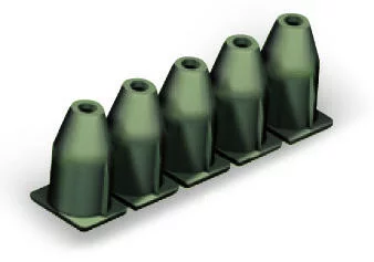 769-472 - Insulation stop; 0.75 - 1 mm²; 5 pieces/strip; dark gray