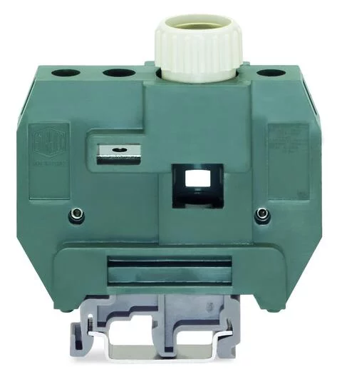 400-416/416-299 - 3-conductor fuse terminal block; without blown fuse indication; for DIN-rail 35 x 15 and 35 x 7.5; 10,00 mm²; light gray