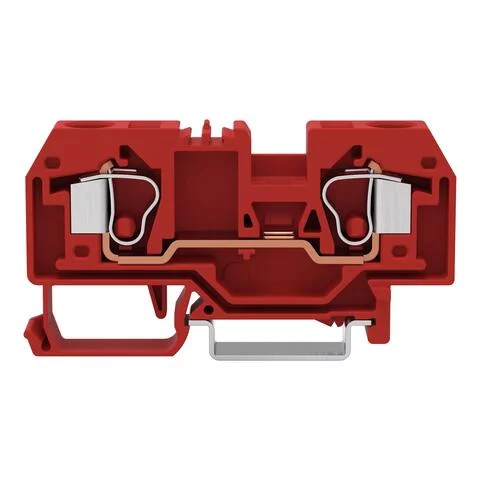 284-903 - 2-conductor through terminal block; 10 mm²; center marking; for DIN-rail 35 x 15 and 35 x 7.5; CAGE CLAMP®