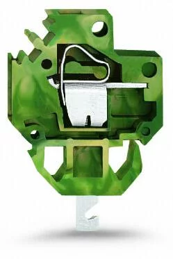 226-107 - Through-panel terminal block; modular; quick connect/solder contact 4.8 x 0.8 mm; 1-pole; for plate thickness 1.5 mm; green-yellow 226-107 - Through-panel terminal block; modular; quick connect/solder contact 4.8 x 0.8 mm; 1-pole; for plate thickness 1.5 mm; green-yellow
