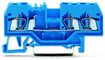 280-684 - 3-conductor through terminal block; 2.5 mm²; suitable for Ex i applications; center marking; for DIN-rail 35 x 15 and 35 x 7.5; CAGE CLAMP®; 2,50 mm²; blue