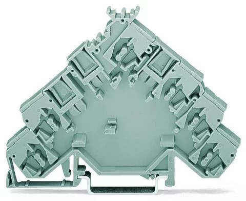 280-582 - Spacer; same profile as 4-conductor sensor terminal blocks, 3-conductor sensor terminal blocks with ground contact or appropriate actuator; terminal bloc; gray