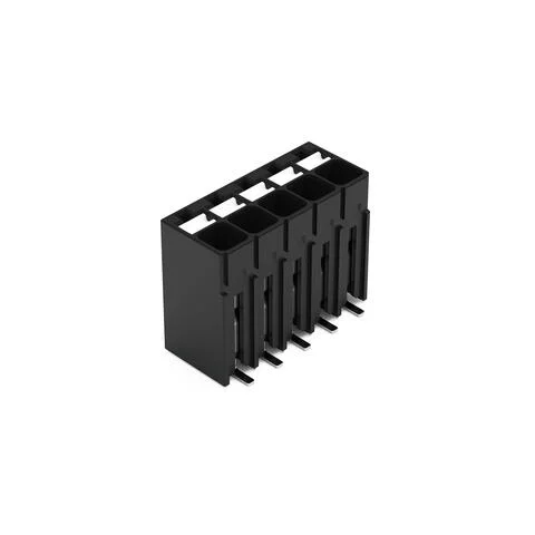 2086-1105/700-000/997-605 - SMD PCB terminal block; push-button; 1.5 mm²; Pin spacing 3.5 mm; 5-pole; Push-in CAGE CLAMP®; 1,50 mm²; black
