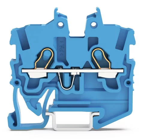 2050-1204 - TOPJOB®S miniature feedthrough terminal block; DIN-15 rail mount; 2-conductor; 3.5 mm wide; blue