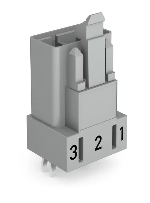 890-853 - Plug for PCBs; straight; 3-pole; Cod. B; gray 890-853 - Plug for PCBs; straight; 3-pole; Cod. B; gray