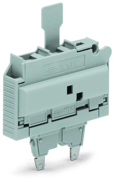 2006-931/099-000 - Fuse plug with pull-tab; for miniature metric fuse 1/4 x 11/4; 10.4 mm wide