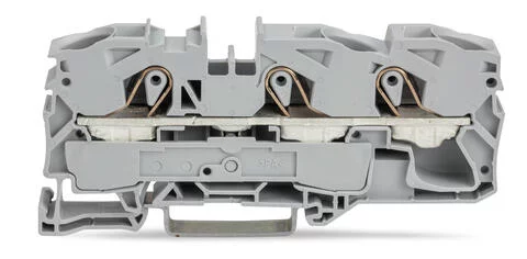 2016-1301 - TOPJOB®S feedthrough terminal block; rail mount; 3-conductor; 12 mm wide; gray