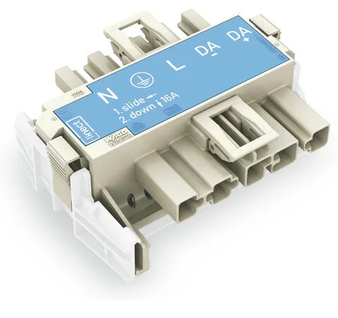 770-7105 - Linect® T-connector; 5-pole; Cod. I; 1 input; 2 outputs; blue 770-7105 - Linect® T-connector; 5-pole; Cod. I; 1 input; 2 outputs; blue