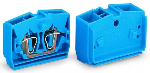 264-336 - 4-conductor end terminal block; without push-buttons; with fixing flange; 1-pole; for screw or similar mounting types; Fixing hole 3.2 mm Ø; 2.5 mm²; CAGE CLAMP®; 2,50 mm²; orange