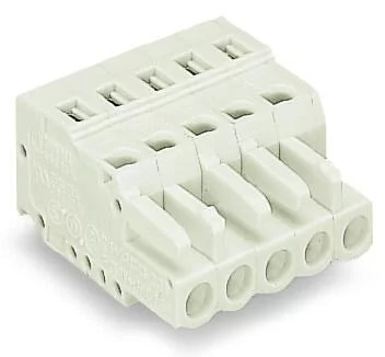 721-114/026-000 - 1-conductor female connector; CAGE CLAMP®; 2.5 mm²; Pin spacing 5 mm; 14-pole; 100% protected against mismating; 2,50 mm²; light gray