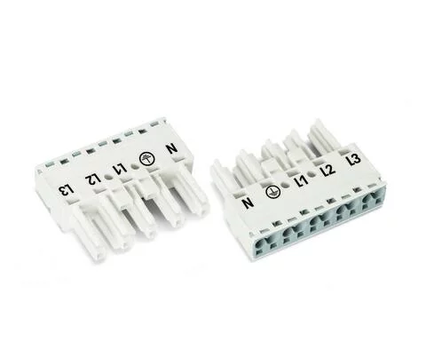 770-225 - Socket; 5-pole; Cod. A; 4,00 mm²; white