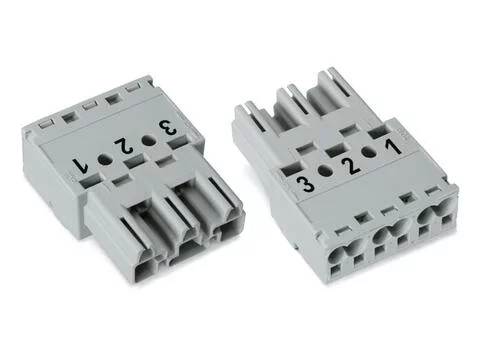 770-253 - Plug; 3-pole; 4,00 mm²; gray 770-253 - Plug; 3-pole; 4,00 mm²; gray