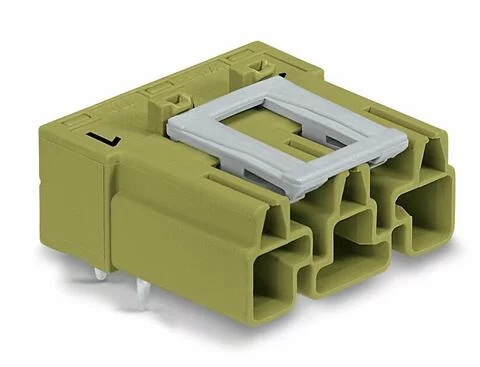 770-873/011-000 - Plug for PCBs; angled; 3-pole; Cod. B; light green 770-873/011-000 - Plug for PCBs; angled; 3-pole; Cod. B; light green