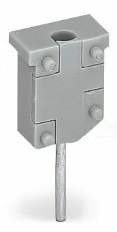 249-136 - Test plug module; without locking device; modular; for 2-conductor terminal blocks; gray