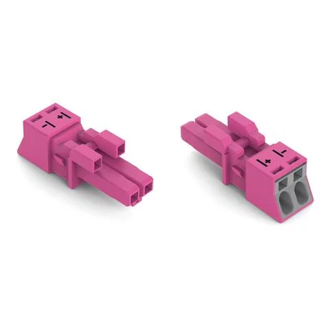 890-282/080-000 - Socket; 2-pole; Cod. B; 1,50 mm²; pink