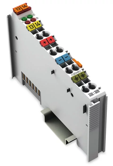 750-508/000-800 - 2-channel digital output; 24 VDC; 2.0 A; Interference-free; Diagnostics
