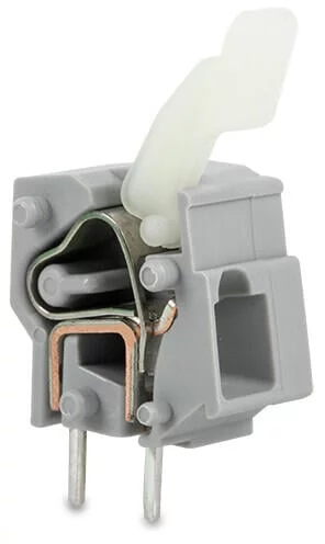 257-501 - Stackable PCB terminal block; push-button; 2.5 mm²; Pin spacing 7.5/7.62 mm; 1-pole; CAGE CLAMP®; commoning option; 2,50 mm²; gray