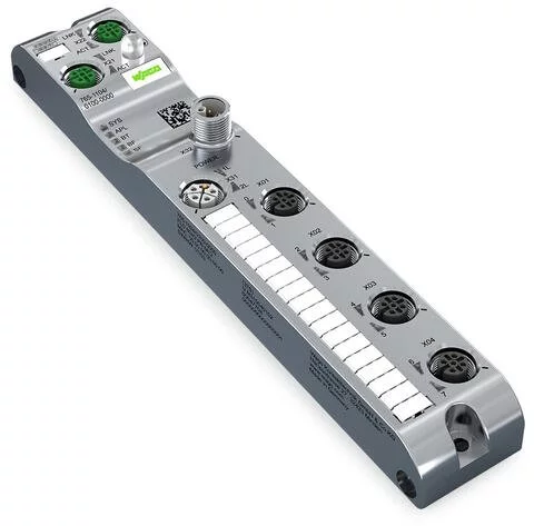 765-1504/100-000 - 8-channel digital input/output; EtherNet/IP; DC 24 V / 2.0 A; 4xM12 connection; SlimLine