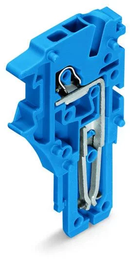 2020-184 - End module for 1-conductor female connector; Push-in CAGE CLAMP®; 1.5 mm²; Pin spacing 3.5 mm; 1-pole; 1,50 mm²; blue