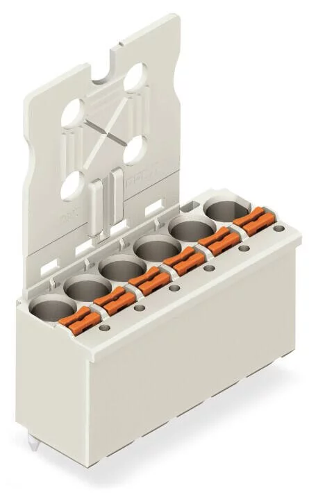 2092-1157 - 1-conductor THT female connector straight; push-button; Push-in CAGE CLAMP®; 2.5 mm²; Pin spacing 5 mm; 7-pole; 1.4 mm Ø solder pin; Gripping plate; 2,50 mm²; light gray 2092-1157 - 1-conductor THT female connector straight; push-button; Push-in CAGE CLAMP®; 2.5 mm²; Pin spacing 5 mm; 7-pole; 1.4 mm Ø solder pin; Gripping plate; 2,50 mm²; light gray