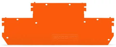 870-169 - End and intermediate plate; 1 mm thick; orange 870-169 - End and intermediate plate; 1 mm thick; orange