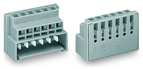 730-116 - Male connector; direct marking; 6-pole; gray
