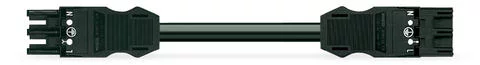 771-9993/017-601 - pre-assembled interconnecting cable; Eca; Socket/plug; 3-pole; Cod. A; H05Z1Z1-F 3G 2.5 mm²; 6 m; 2,50 mm²; black 771-9993/017-601 - pre-assembled interconnecting cable; Eca; Socket/plug; 3-pole; Cod. A; H05Z1Z1-F 3G 2.5 mm²; 6 m; 2,50 mm²; black