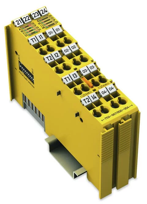 750-667/000-004 - Fail-safe 4/4 channel digital input/output; 24 VDC; 2 A; PROFIsafe