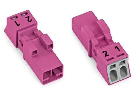890-292 - Plug; 2-pole; 1,50 mm²; pink