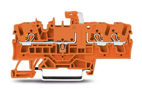 2202-1772 - TOPJOB®S disconnect/test terminal block with Push-buttons; rail mount; 3-conductor; 5.2 mm wide; orange 2202-1772 - TOPJOB®S disconnect/test terminal block with Push-buttons; rail mount; 3-conductor; 5.2 mm wide; orange