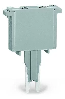 280-854 - Fuse plug; with soldered miniature fuse; 1 A FF; 5 mm wide; gray