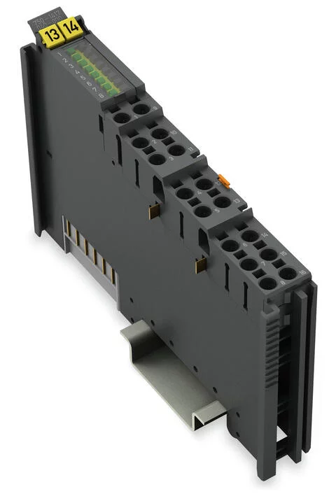 750-1417/040-000 - 8-channel digital input; 24 VDC; 3 ms; Low-side switching; 2-conductor connection; Extreme