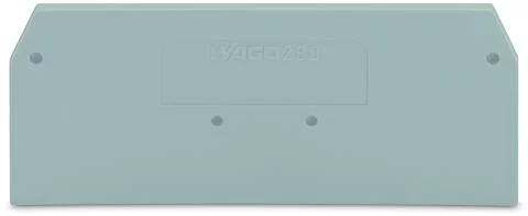 280-324 - End and intermediate plate; 2.5 mm thick; gray