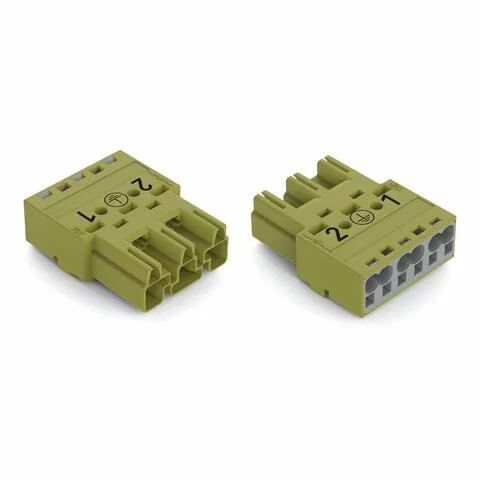 770-273/073-000 - Plug; 3-pole; 4,00 mm²; light green