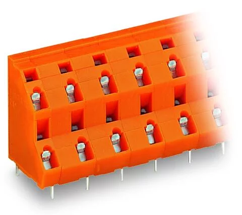 736-852 - Double-deck PCB terminal block; 2.5 mm²; Pin spacing 10.16 mm; 4-pole; CAGE CLAMP®; 2,50 mm²; orange