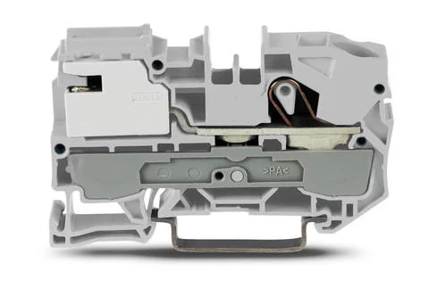 2010-7111 - TOPJOB@S power distribution disconnect terminal block; rail mount; 1-conductor; 10 mm wide; gray
