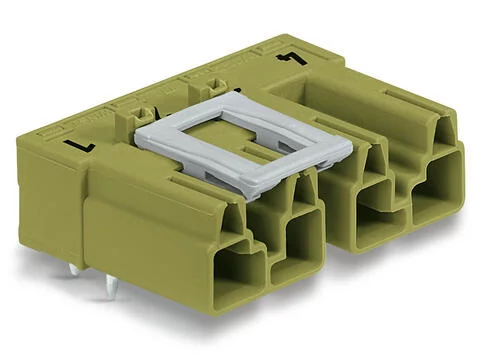 770-874/011-000 - Plug for PCBs; angled; 4-pole; Cod. B; light green