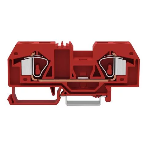 283-903 - 2-conductor through terminal block; 16 mm²; center marking; for DIN-rail 35 x 15 and 35 x 7.5; CAGE CLAMP®; 16,00 mm²; red