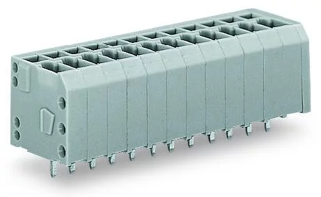 739-306 - PCB terminal block; 1.5 mm²; Pin spacing 3.5 mm; 6-pole; CAGE CLAMP®; 1,50 mm²; gray