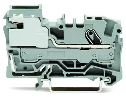 2006-7111 - TOPJOB@S power distribution disconnect terminal block; rail mount; 1-conductor; 7.5 mm wide; gray