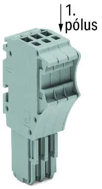 2020-113 - 1-conductor female connector; Push-in CAGE CLAMP®; 1.5 mm²; Pin spacing 3.5 mm; 13-pole; 1,50 mm²; gray