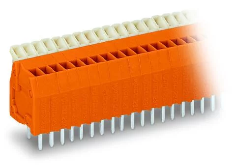 234-508 - PCB terminal block; push-button; 0.5 mm²; Pin spacing 2.54 mm; 8-pole; CAGE CLAMP®; 0,50 mm²; orange