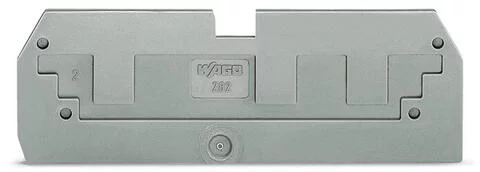 282-358 - Step-down cover plate; 1 mm thick; in connection with 3-conductor 282-681 terminal blocks; gray