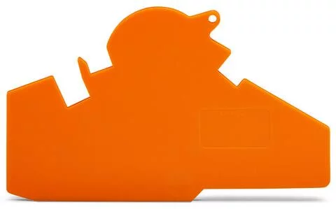 282-392 - End and separator plate; 1.5 mm thick; with lock-out seal option; gray