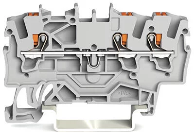 2201-1302 - 3-conductor through terminal block; with push-button; 1.5 mm²; with test port; suitable for Ex e II applications; side and center marking; for DIN-rail 35 x 15 and 35 x 7.5; Push-in CAGE CLAMP®; 1,50 mm²; orange 2201-1302 - 3-conductor through terminal block; with push-button; 1.5 mm²; with test port; suitable for Ex e II applications; side and center marking; for DIN-rail 35 x 15 and 35 x 7.5; Push-in CAGE CLAMP®; 1,50 mm²; orange